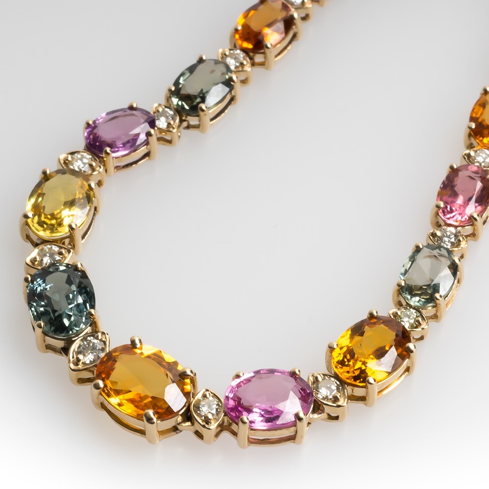 Diamond Necklace 14K Gold