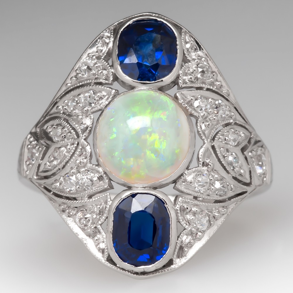 art deco opal