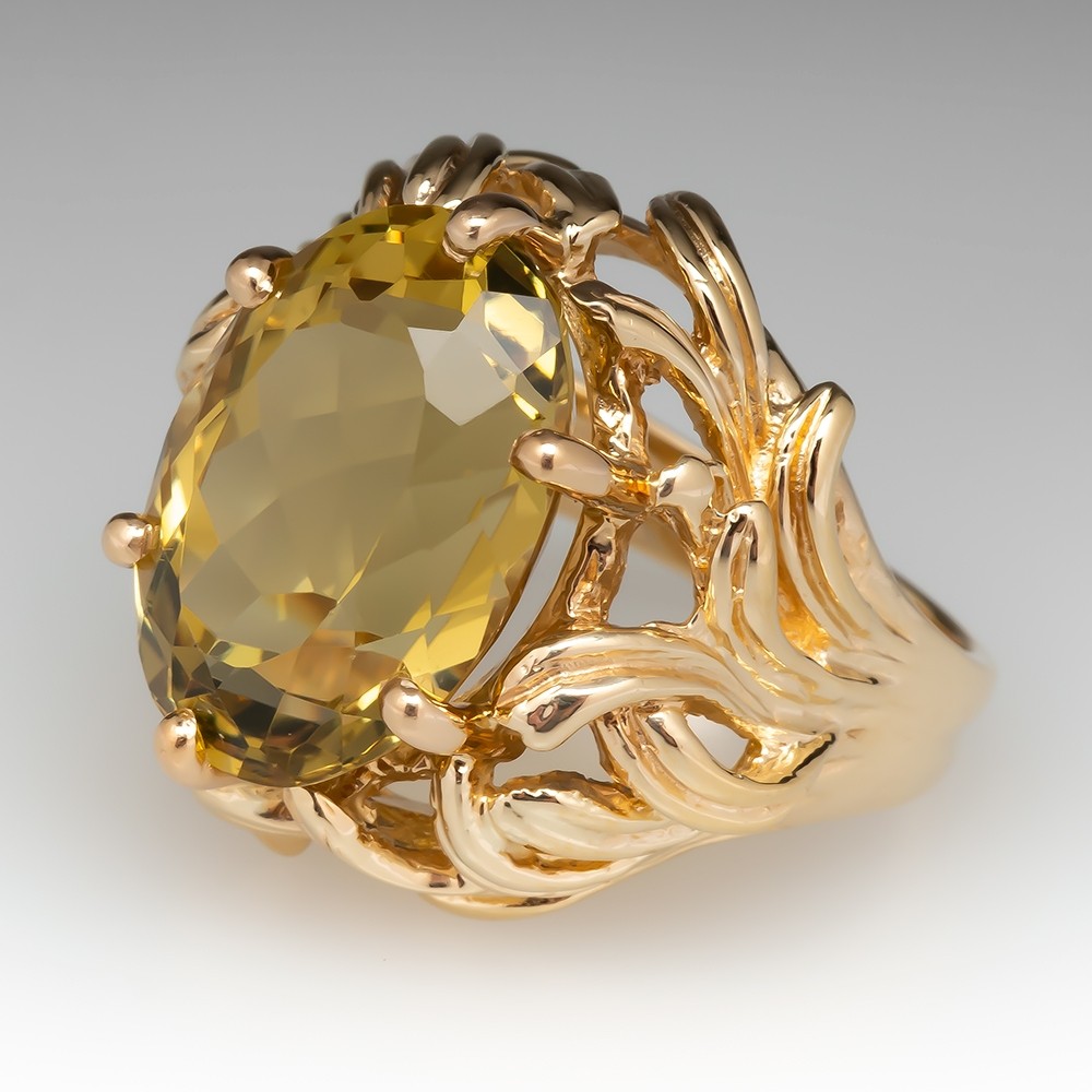 Details about   14k solid gold ring citrine ring natural diamond ring engagement ring SJR1175
