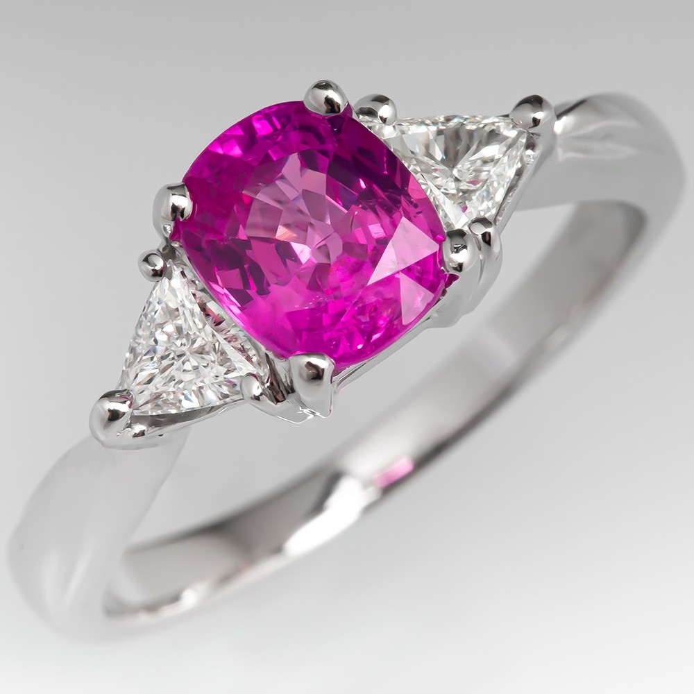 Pink Sapphire Ring Solid 925 Silver Ring Round Shape Gems Gold Plated Ring Engagement Ring Unique and Feminine Look SLJ