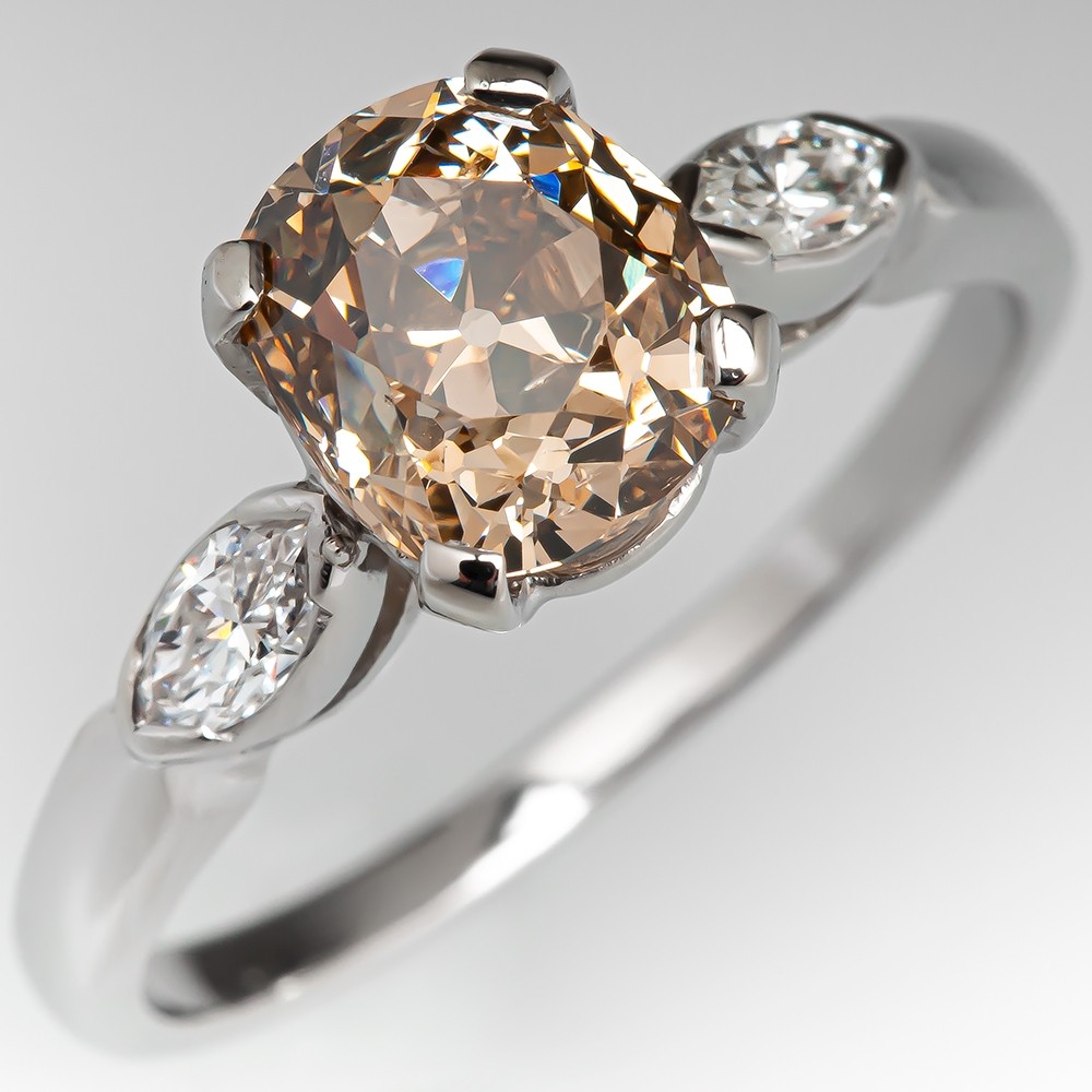 Fancy Brown Diamond Engagement Set