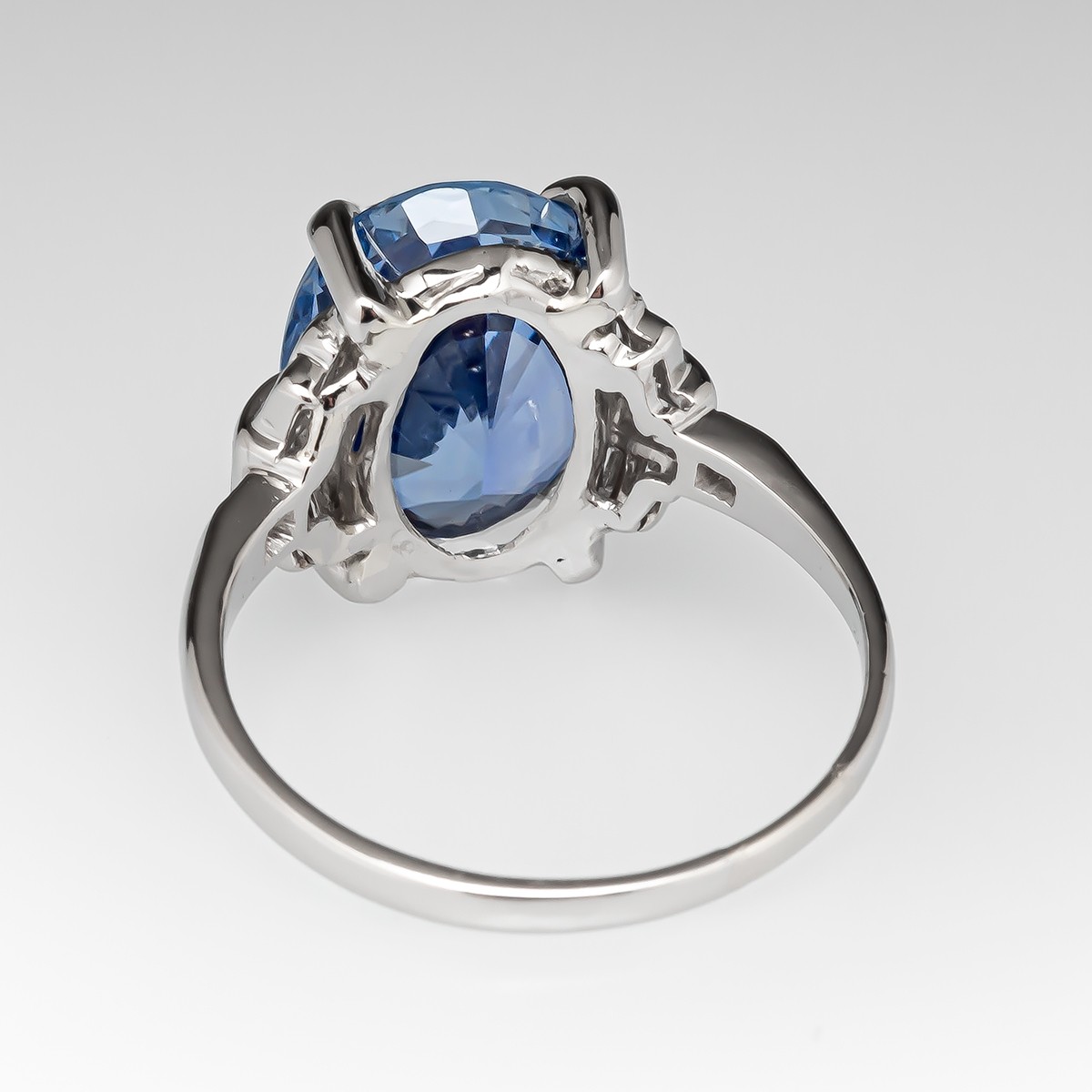 Details about   925 Sterling Silver Handmade Certified 7 CT Blue Sapphire Engagement Gift Ring