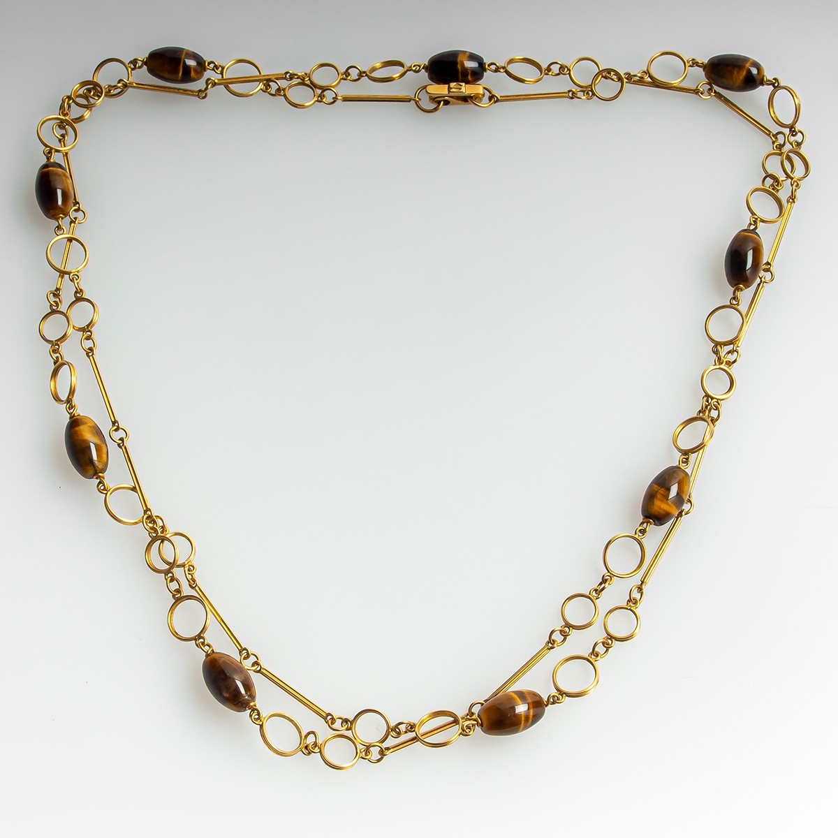 Vintage 18K Yellow Gold Chain Necklace 