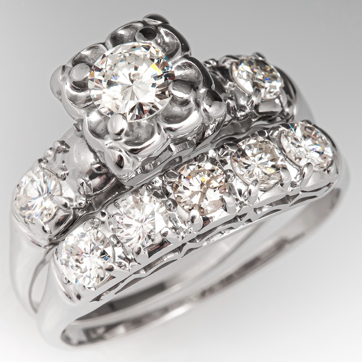 1950s Vintage Diamond Engagement Ring ...