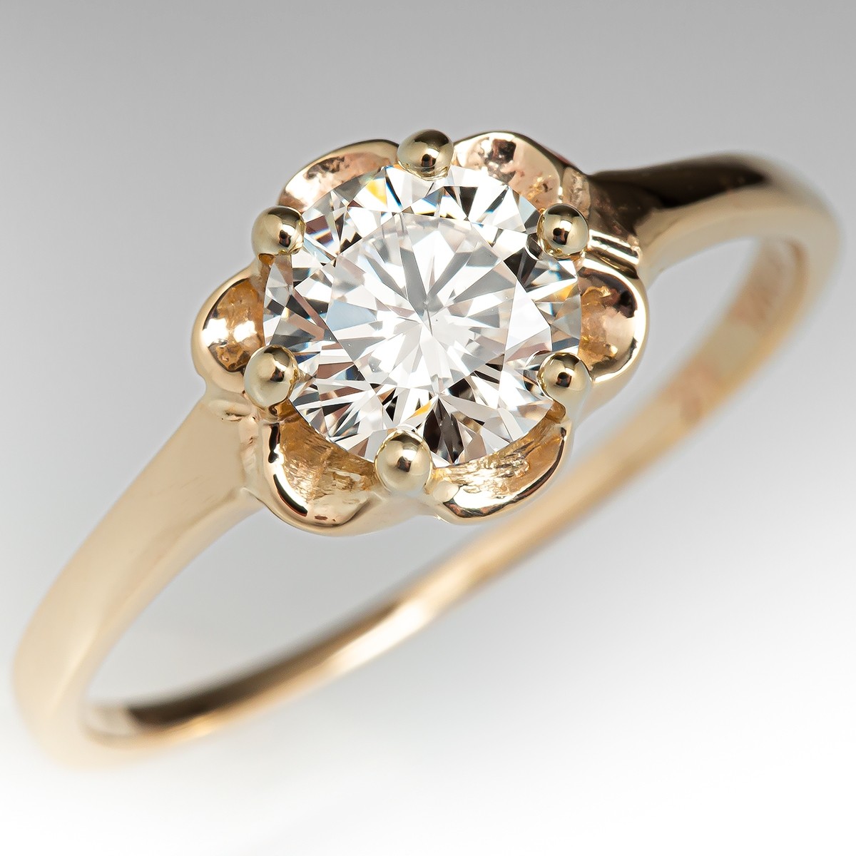 14k M Diamond Ring