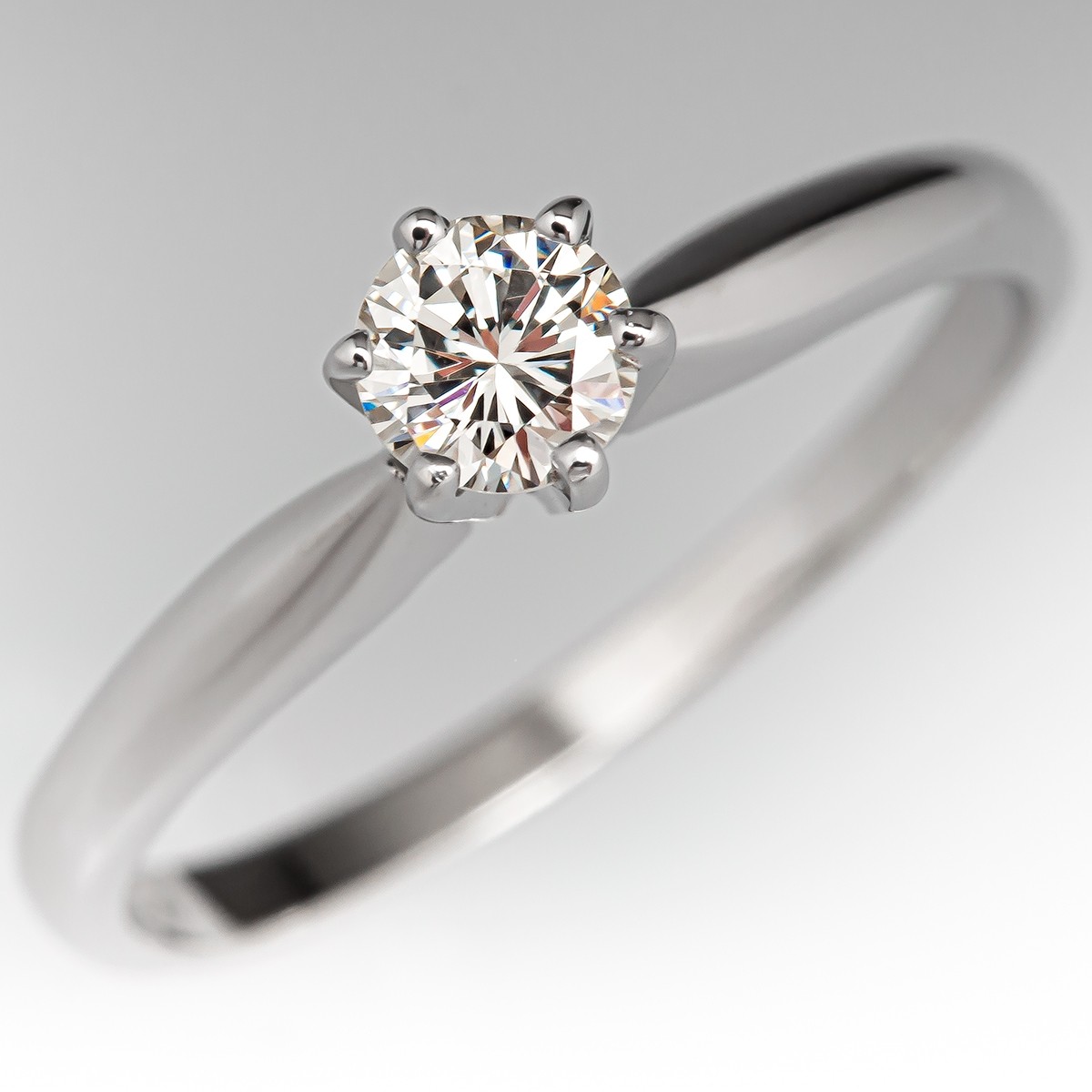 Engagement Diamond Ring Brilliant Round Cut 18k White Gold 1.5 Carat G VS1 