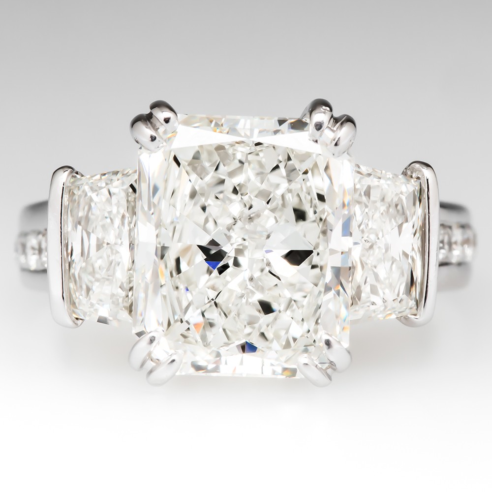 4 carat radiant cut diamond ring