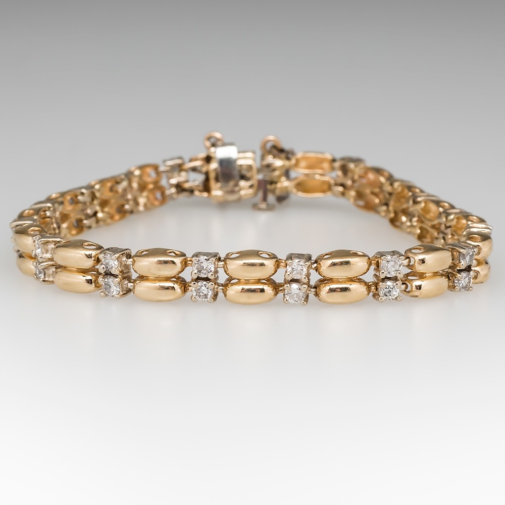 14k gold 7 inch bracelet