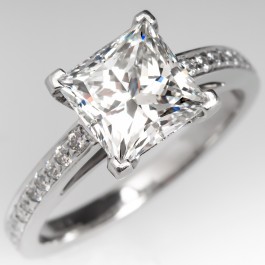 2.1 carat diamond tiffany ring