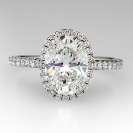 tiffany oval halo engagement ring