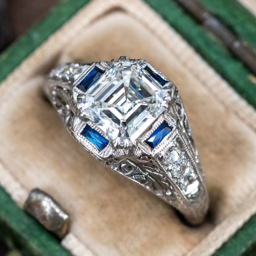Details about   Art Deco 4.57 ct Diamond 925 Silver Engagement Vintage Antique Engagement Ring