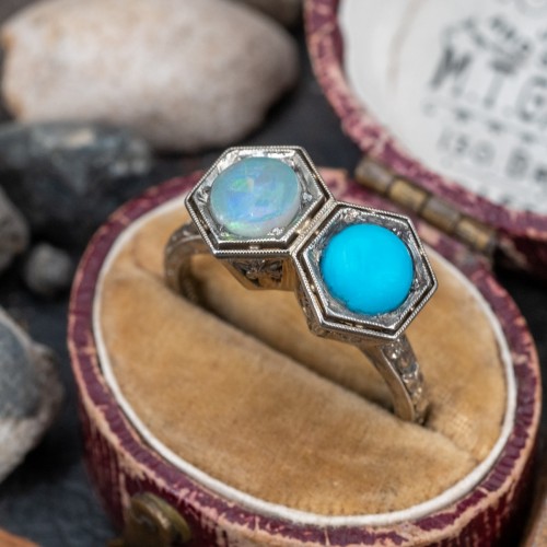 turquoise crystal adjustable ring gold blue ring Turquoise filigree ring gold filigree medieval ring elven ring Art Nouveau jewelry